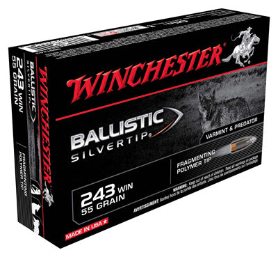 Winchester .243 Winchester SBST243 Ballistic Silvertip Fragmenting Polymer Tip 55 Grain