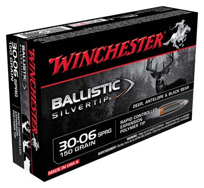 Winchester .30-06 Springfield SBST3006 Ballistic Silvertip Rapid Controlled Expansion Polymer Tip 150 Grain
