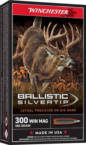 Winchester .300 Winchester Mag SBST300 Ballistic Silvertip Rapid Controlled Expansion Polymer Tip 180 Grain