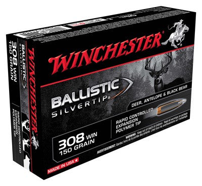 Winchester .308 Win / 7.62x51mm SBST308 Ballistic Silvertip Rapid Controlled Expansion Polymer Tip 150 Grain