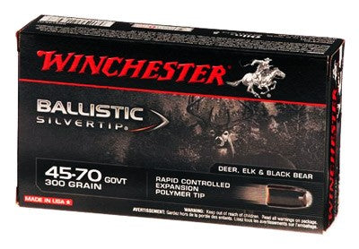 Winchester .45-70 Government SBST4570 Ballistic Silvertip Rapid Controlled Expansion Polymer Tip 300 Grain