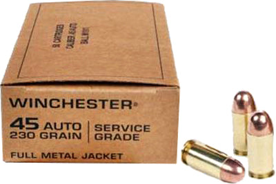 Winchester .45 ACP/Auto SG45W USA Service Grade Full Metal Jacket FMJ 230 Grain
