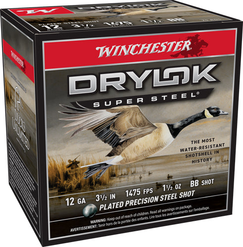 Winchester 12 Gauge SSH12LHBB Drylok Super Steel High Velocity 3.5" 1-1/2oz BB