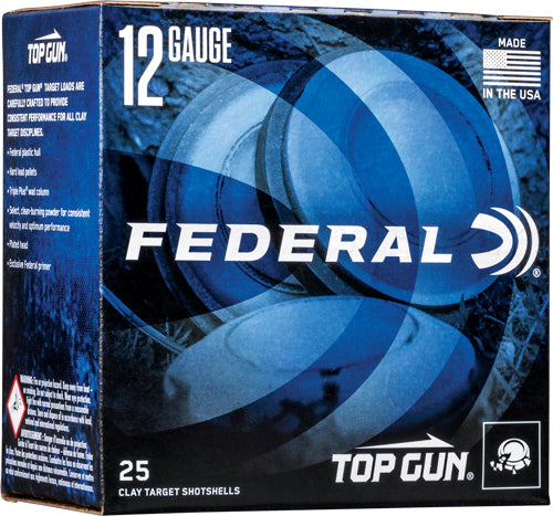 Federal 12 Gauge Shotgun Shells Top Gun #8 1 oz 2.75 in