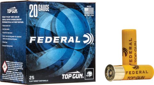 Federal 20 Gauge Shotgun Shells Top Gun #8 7/8 oz 2.75 in