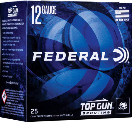 Federal 12 Gauge Shotgun Shells Top Gun #8 1-1/8 oz 2.75 in