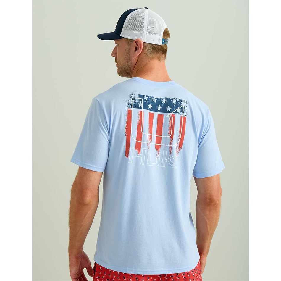 Huk Salute 50/50 Blend Short Sleeve Tee - Windsurfer Small