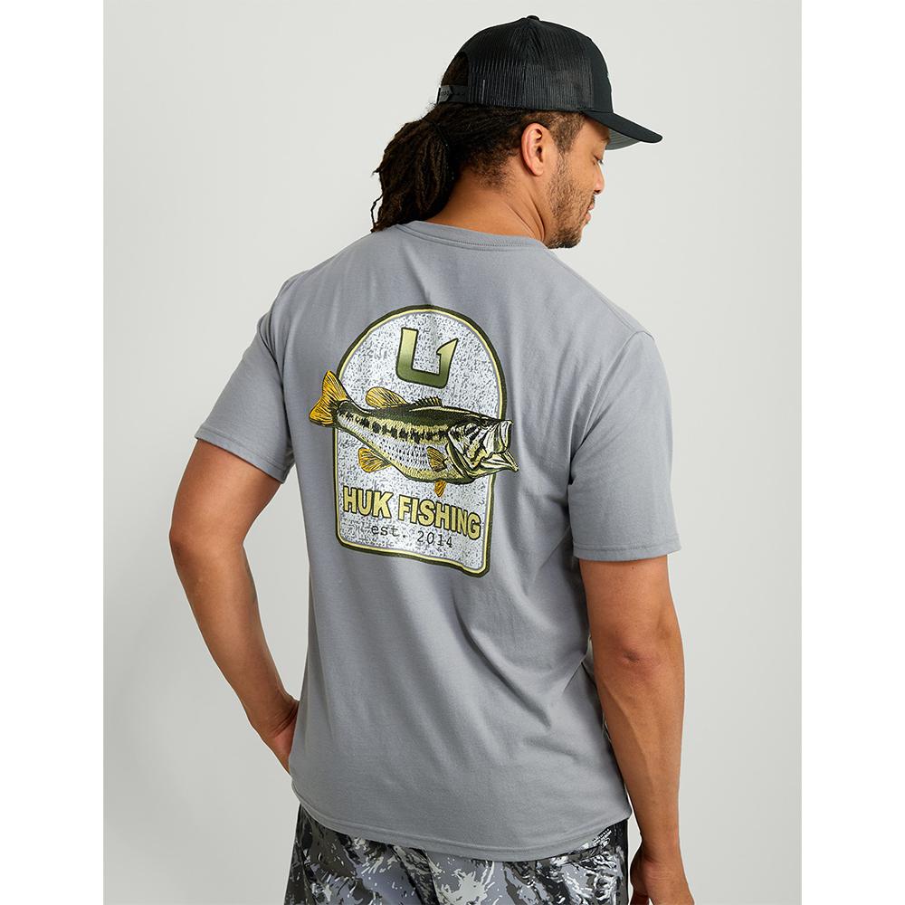 Huk KC Scott Badge Series Night Owl Short Sleeve Tee M