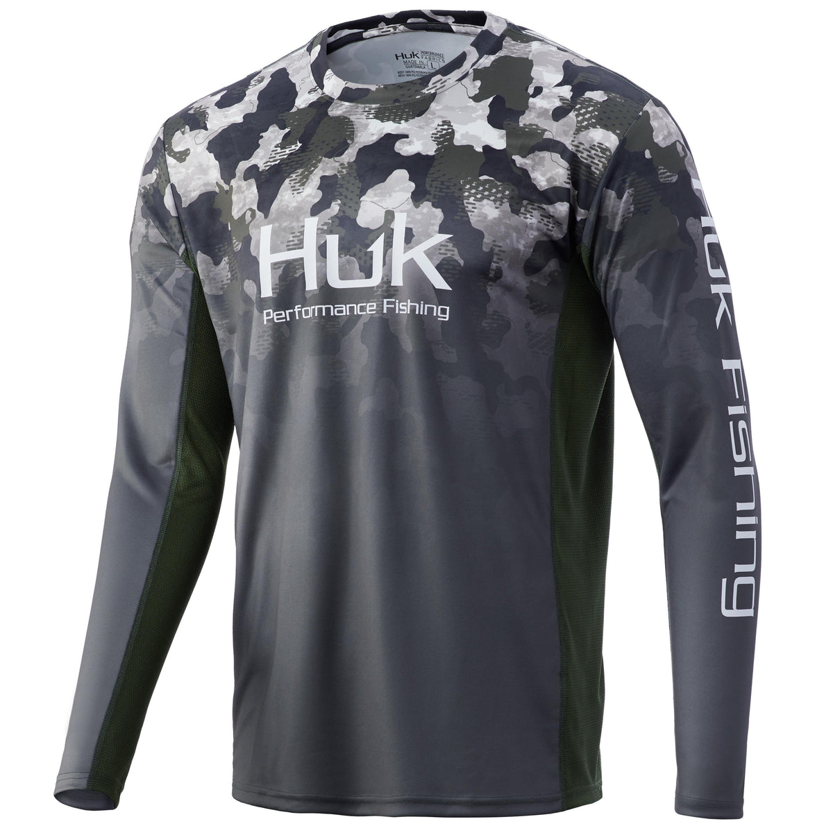Huk Icon X Refraction Camo Fade Hunt Club LS Shirt - Size Small
