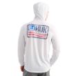 Huk Drift Long Sleeve Hoodie White M