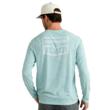 Huk Drift Performance Long Sleeve Shirt Heron Blue 2XL