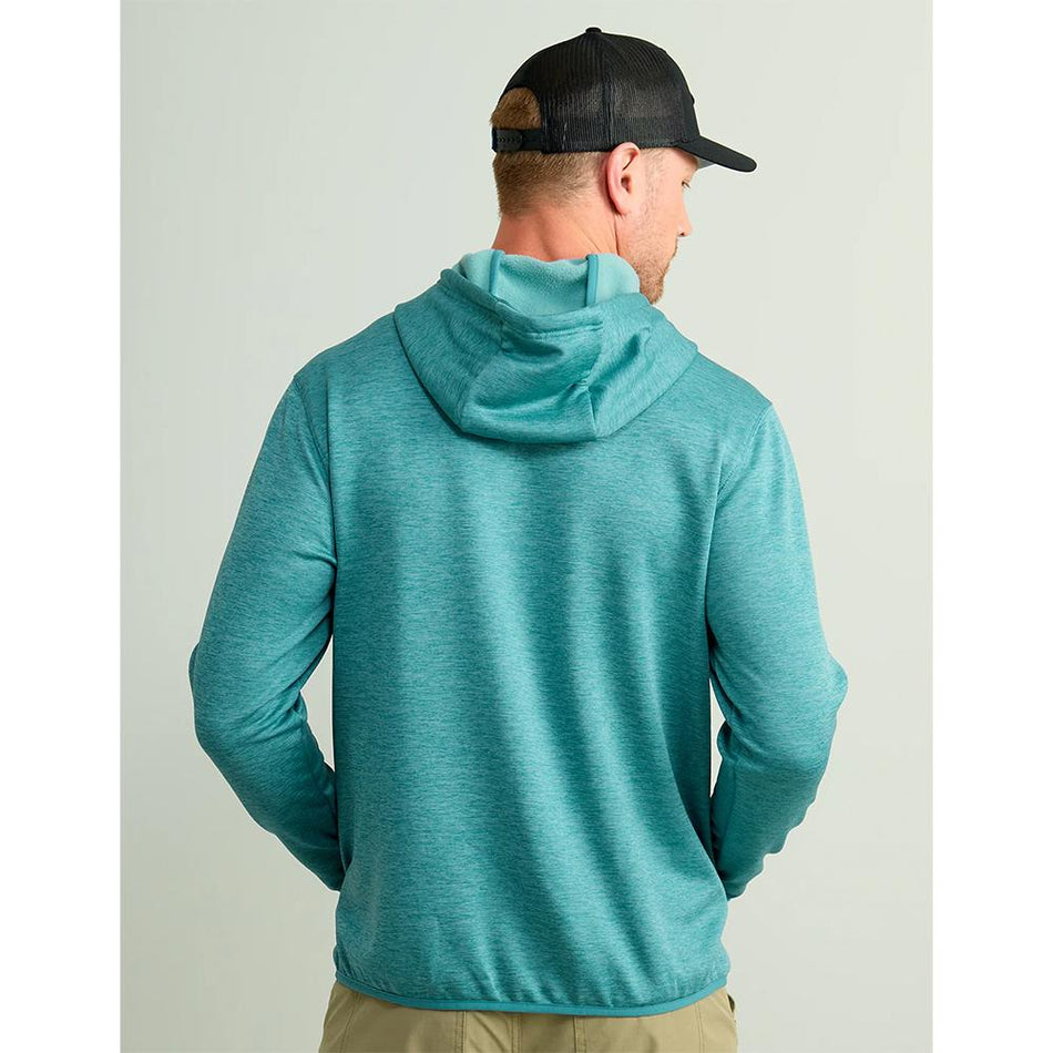 Huk Huk'd Up Fleece Hoodie Water-Resistant Storm Blue Heather S