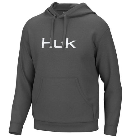 Huk Huk'd Up Logo Hooded Long Sleeve Sweatshirt Volcanic Ash L