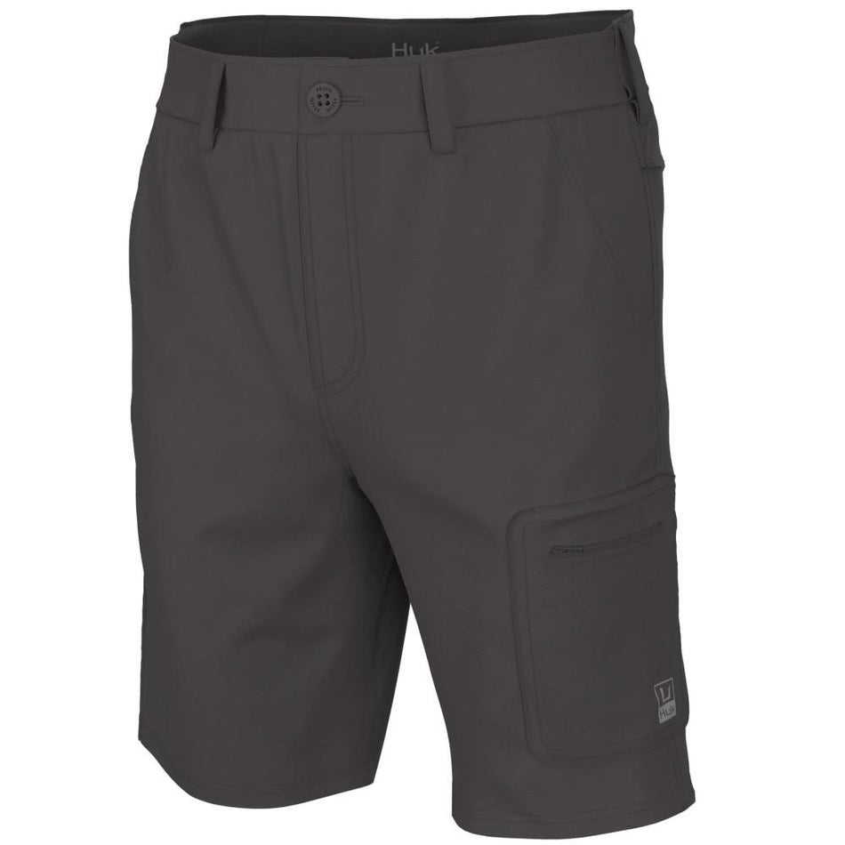Huk Next Level 10.5" Performance Fishing Shorts Iron Small