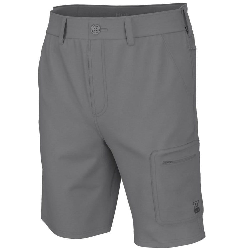Huk Next Level 10.5" Quick-Dry Fishing Shorts Overcast Grey Size 2XL