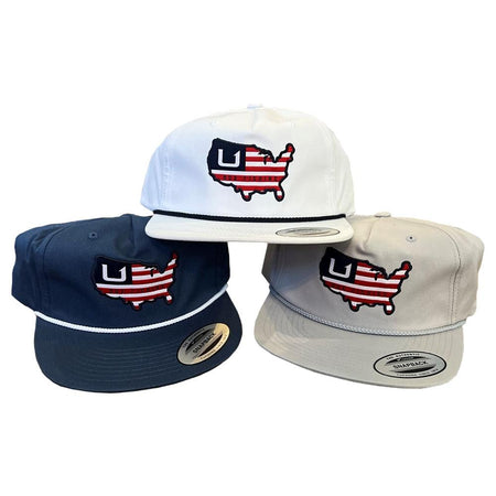 Huk American Rope Cap Harbor Mist with Refraction Camo