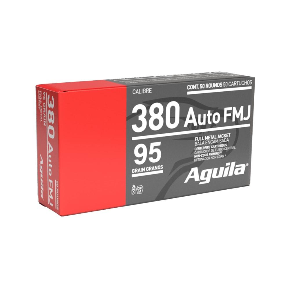 Aguila .380 ACP/Auto Handgun Ammo Target & Range Full Metal Jacket FMJ 95 grain 
