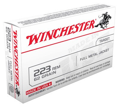 Winchester .223 Remington USA223R3 USA Full Metal Jacket FMJ 62 Grain