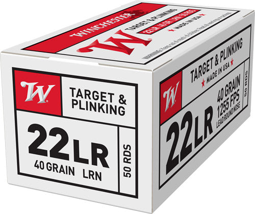 Winchester .22 Long Rifle USA22LR USA White Box Lead Round Nose LRN 40 Grain