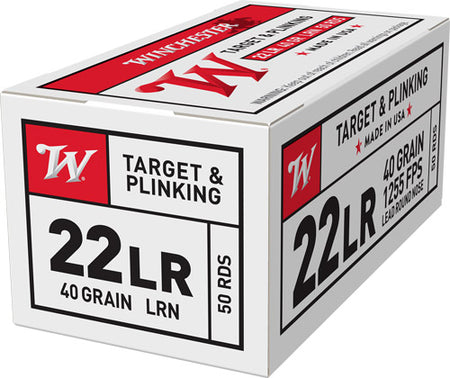 Winchester .22 Long Rifle USA22LR USA White Box Lead Round Nose LRN 40 Grain