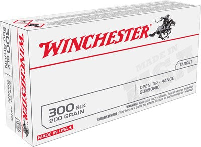 Winchester .300 AAC Blackout USA300BLKX USA Open Tip Range Subsonic 200 Grain