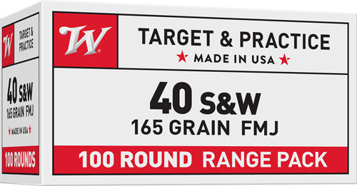 Winchester .40 S&W USA40SWVP USA Value Pack Full Metal Jacket FMJ 165 Grain