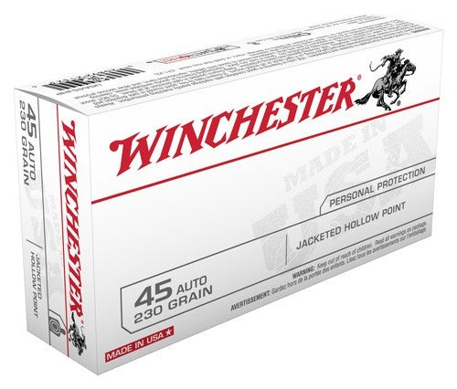 Winchester .45 ACP/Auto USA45JHP USA Jacketed Hollow Point JHP 230 Grain