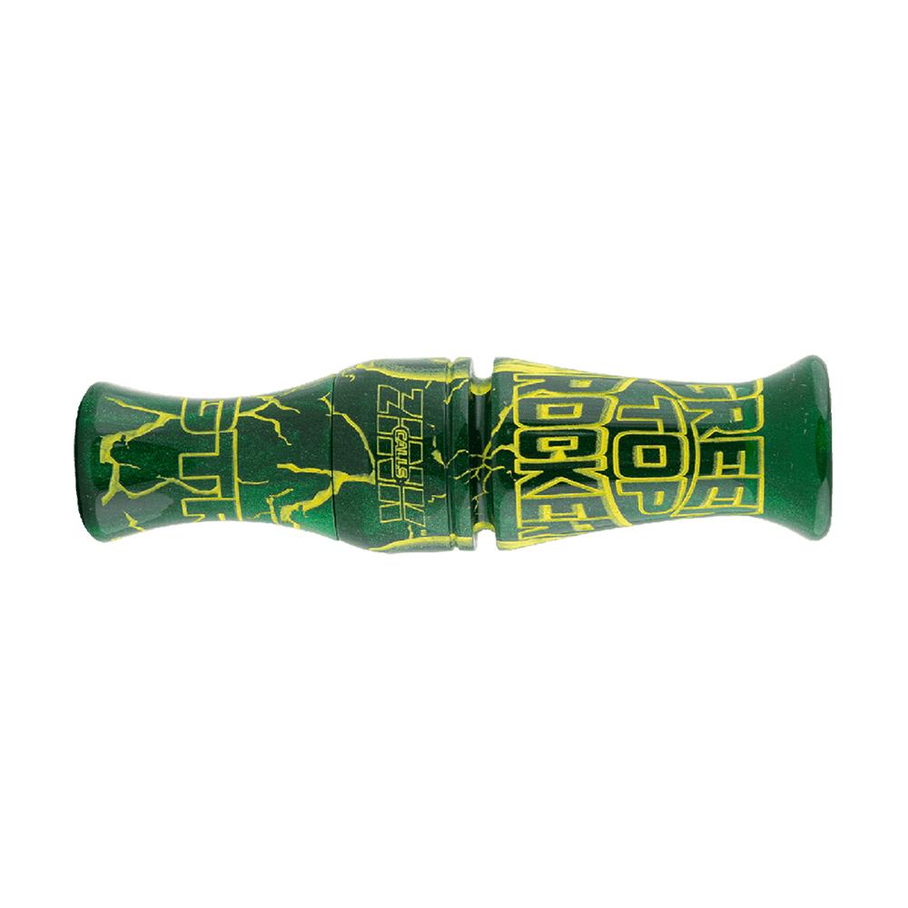Zink Green Top Rocker Duck Call Green Envy with Hard Case