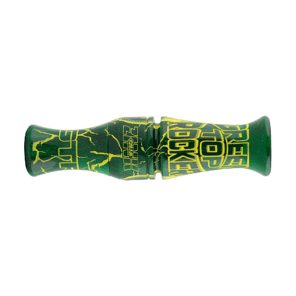 Zink Green Top Rocker Duck Call Green Envy with Hard Case
