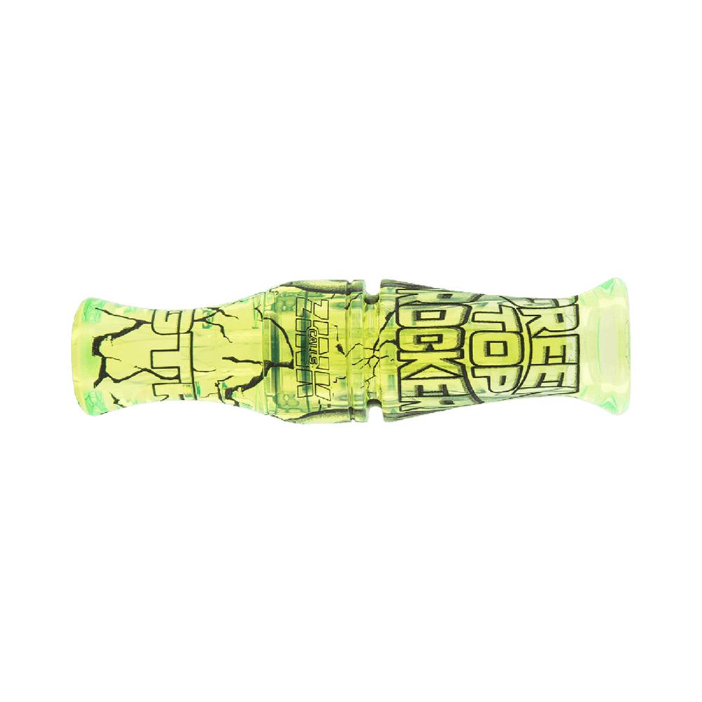 Zink Green Top Rocker Duck Call Interference Green with Hard Case