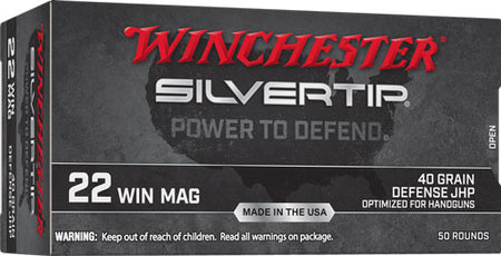 Winchester .22 Magnum W22MST Silvertip Hollow Point HP 40 Grain