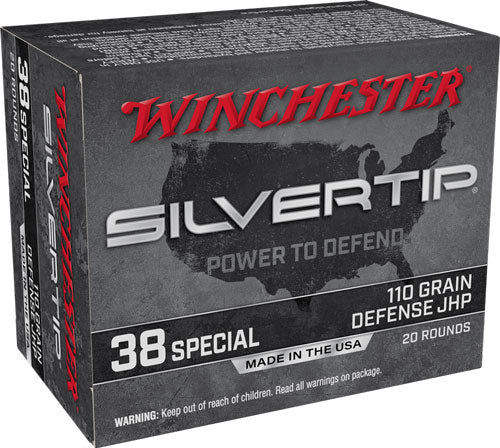 Winchester .38 Special W38ST Silvertip Silvertip Jacket Hollow Point 110 Grain