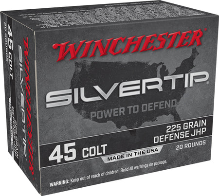 Winchester .45 Long Colt W45CST Silvertip Jacketed Hollow Point JHP 225 Grain