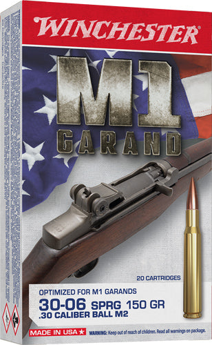 Winchester .30-06 Springfield WIN3006M2 Active Duty M2 Full Metal Jacket FMJ 150 Grain