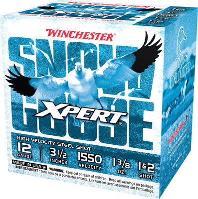 Winchester 12 Gauge WXS12L12 Xpert Snow Goose 3.5" 1-3/8oz 1/2 Shot
