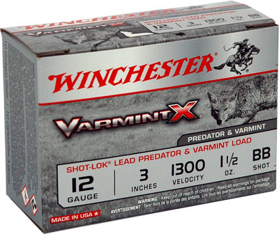 Winchester 12 Gauge X123VBB Varmint X Shot-Lok 3" 1-1/2oz BB