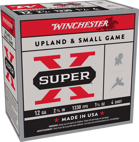 Winchester 12 Gauge X124 Super X Game Load 2.75" 1-1/4oz 4 Shot