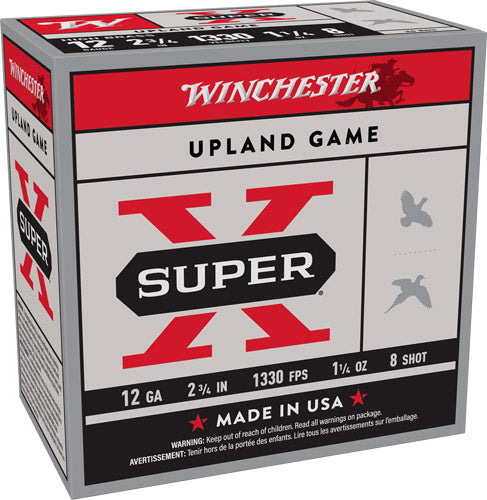 Winchester 12 Gauge X128 Super X Heavy Game Load 2.75" 1-1/4oz 8 Shot