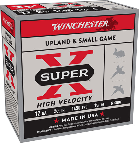 Winchester 12 Gauge X12HV6 Super X High Velocity 2.75" 1-1/4oz 6 Shot