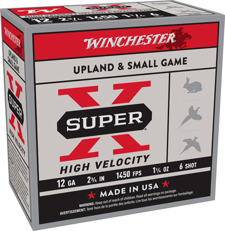 Winchester 12 Gauge X12HV6 Super X High Velocity 2.75" 1-1/4oz 6 Shot