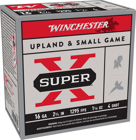 Winchester 16 Gauge X16H4 Super X Heavy Game Load 2.75" 1-1/8oz 4 Shot