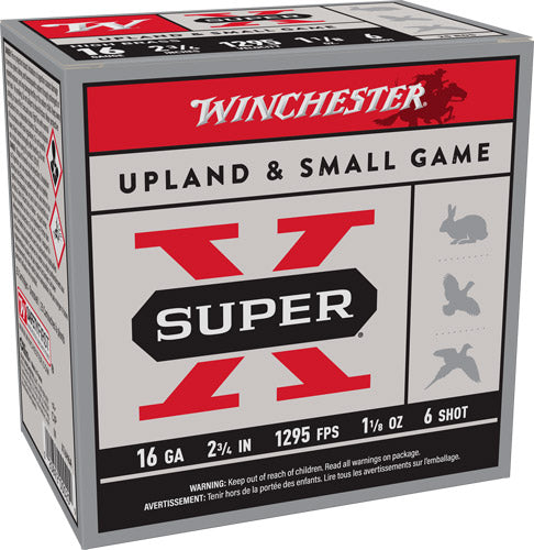 Winchester 16 Gauge X16H6 Super X Heavy Game Load 2.75" 1-1/8oz 6 Shot