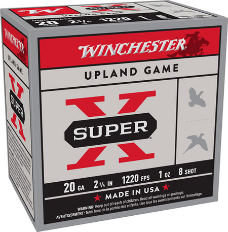 Winchester 20 Gauge X208 Super X Heavy Game Load 2.75" 1oz 8 Shot