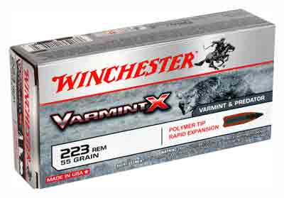 Winchester .223 Remington X223P Varmint X Polymer Tip PT 55 Grain