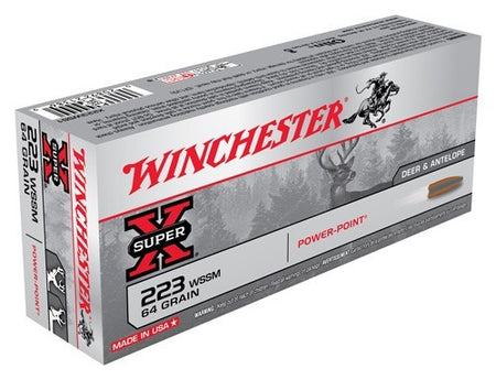 Winchester .223 WSSM X223WSS1 Super-X Power-Point 64 Grain