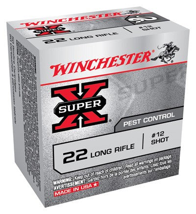 Winchester .22 Long Rifle X22LRS Super-X #12 Shot Shotshell 40 Grain