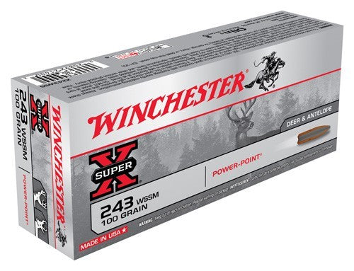 Winchester .243 WSSM X243WSS Super-X Power-Point 100 Grain