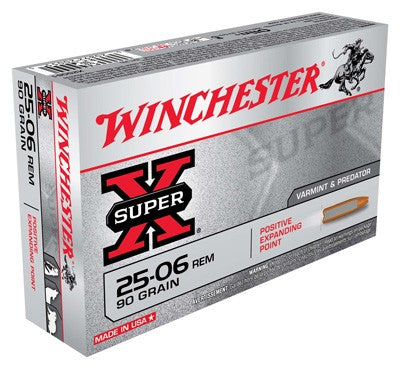 Winchester .25-06 Remington X25061 Super X Positive Expanding Point 90 Grain