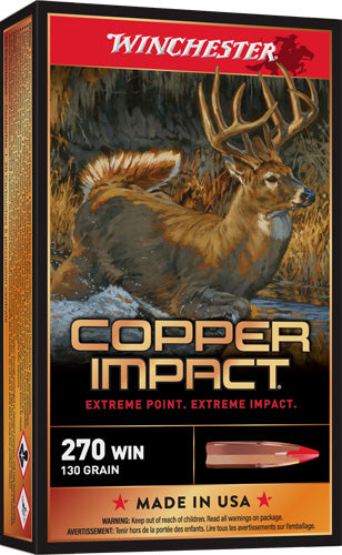 Winchester .270 WSM X270CLF Deer Season XP Copper Extreme Point Lead-Free 130 Grain
