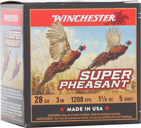 Winchester 28 Gauge X283PH5 Super Pheasant 020892027411 3" 1-1/8oz 5 Shot